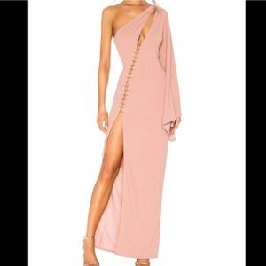 NWF Michael Costello x Revolve Luna High Slit Gown Size S